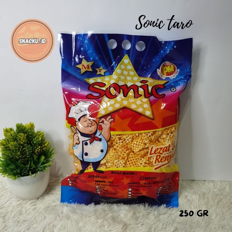 

snack chiki sonic/ taro snack kemasan 250gr