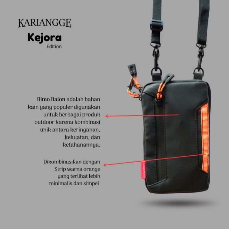 tas dompet hp id card kalung gantung leher multifungsi wanita pria