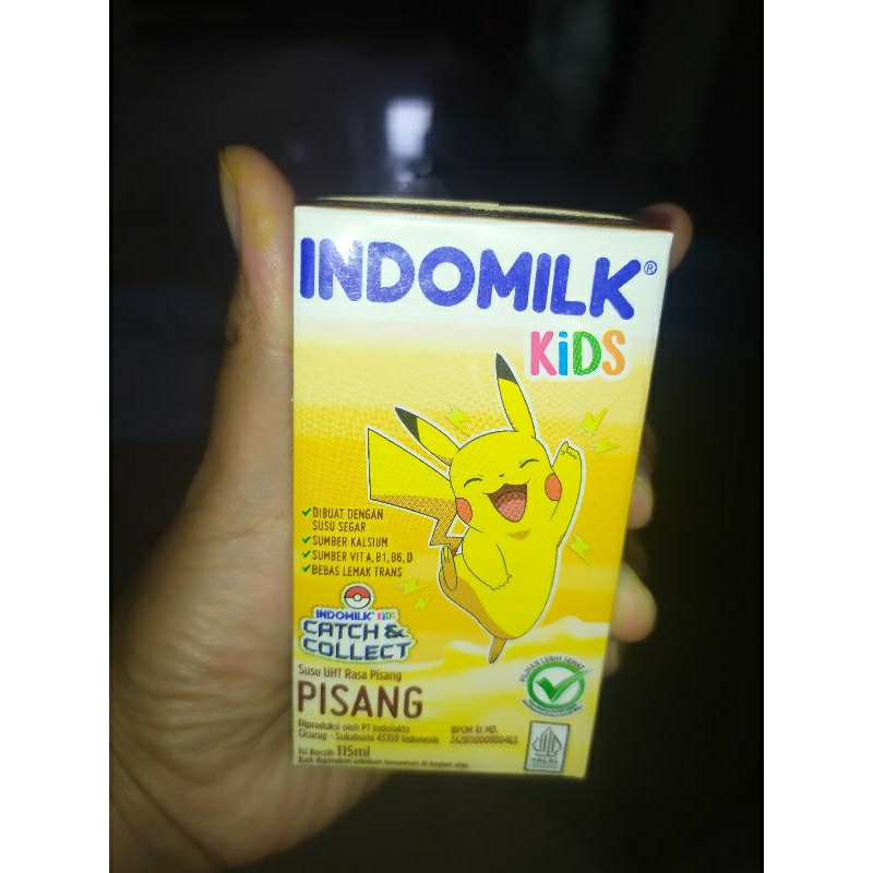 

Indomilk Kids 115ml rasa pisang edisi pokemon pikachu