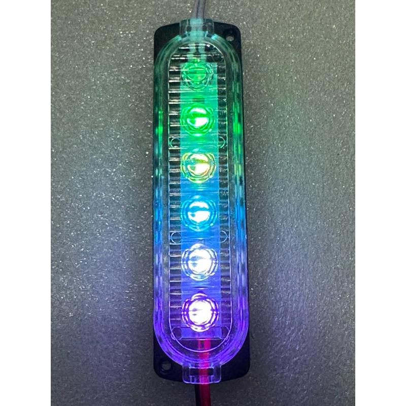 Lampu Led Kolong Modul 6 Led 1.2 Watt 24 Volt Nyala RGB
