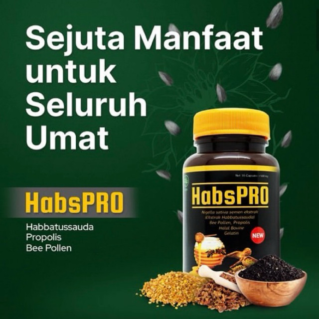 HABSPRO Suplemen Herbal berbentuk kapsul