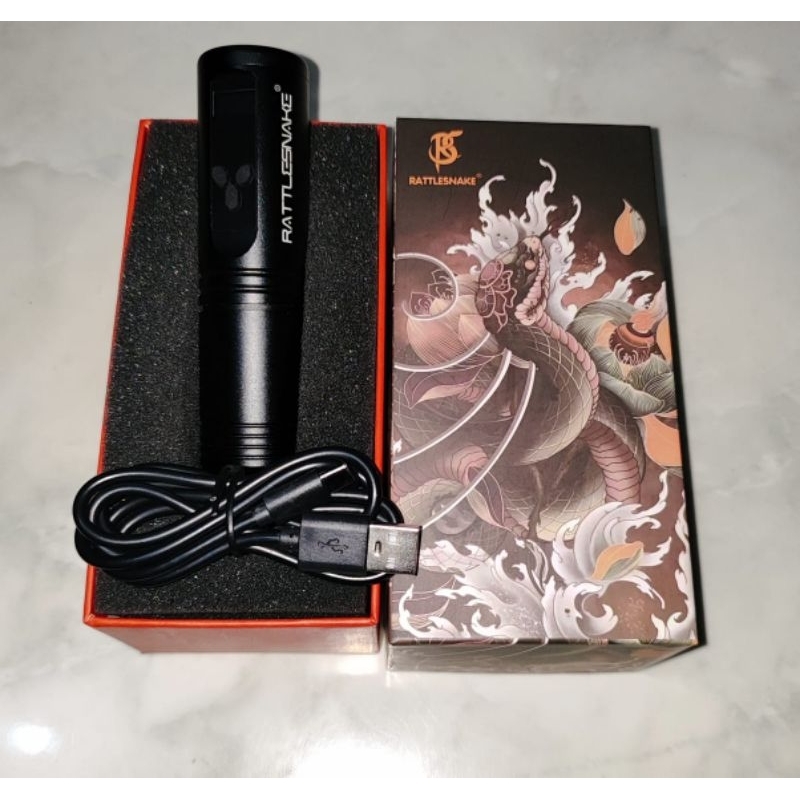 Rattlesnake Pen Wireless Tattoo machine 3.5mm stroke with adjustable cartridge needle tatto tato