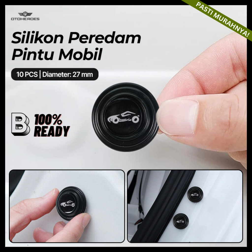 Silikon Peredam Pintu Mobil 10 Pcs / Peredam Pintu Mobil / Karet Bantalan Pintu Mobil Peredam Pintu
