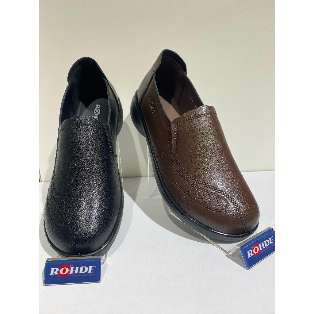 Rohde 7121 Sepatu Kulit Formal Wanita warna Brown dan Black