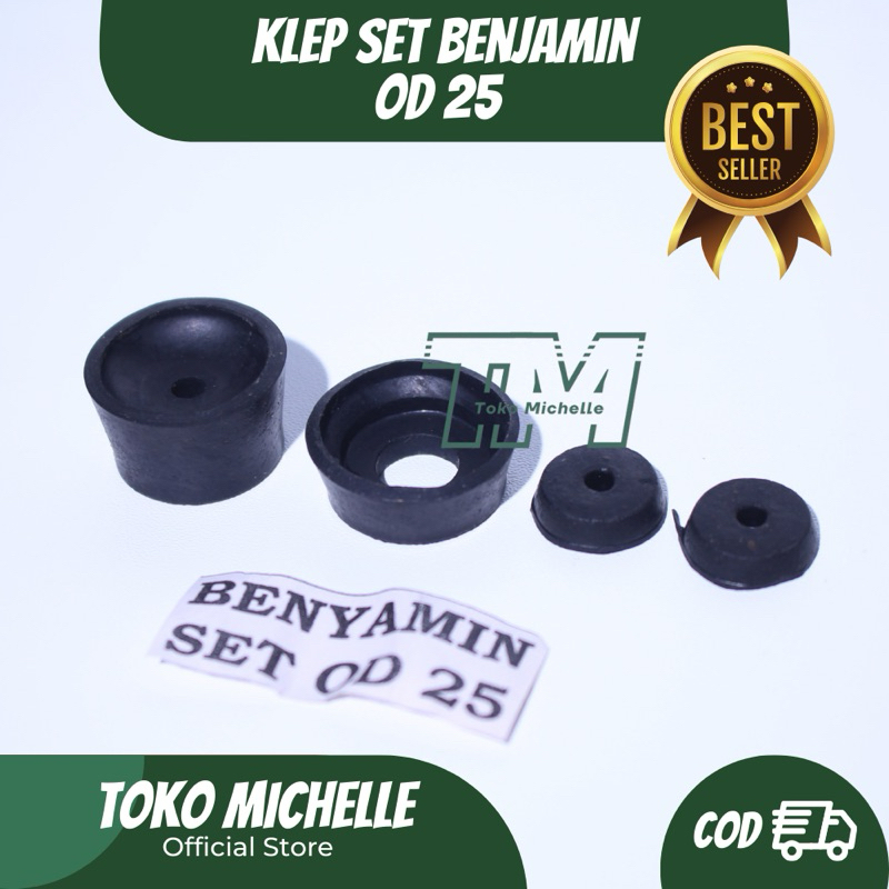 Karet Pompa | Klep Set Pompa Benjamin | Klep Set Tabung Besar | OD 25
