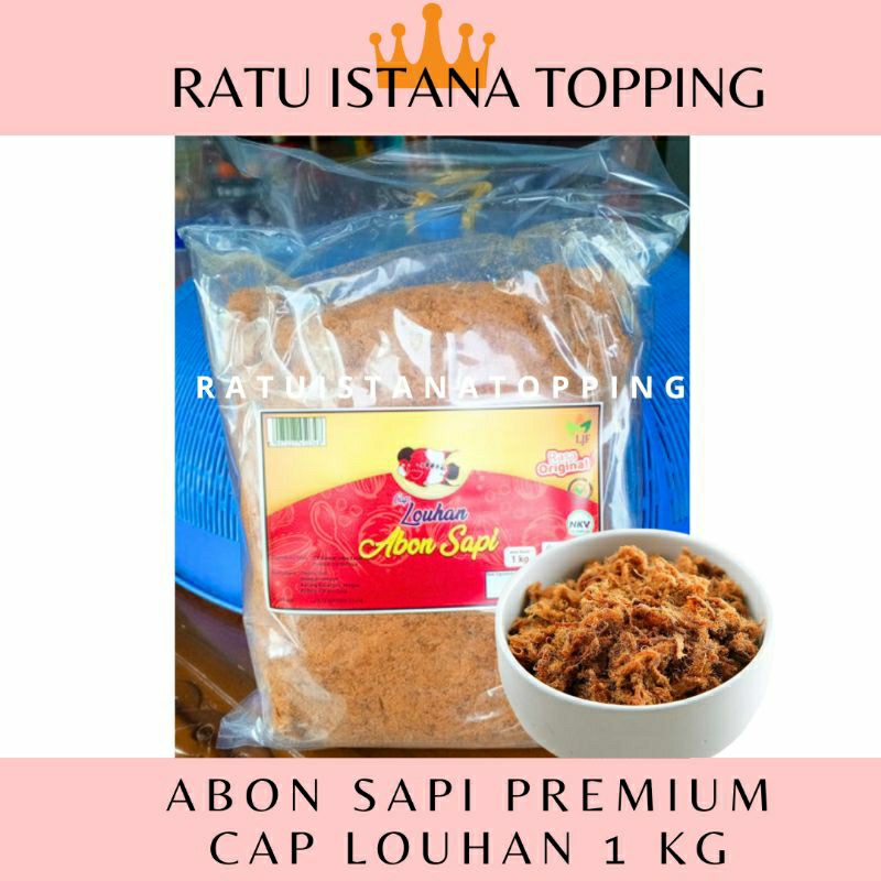 

ABON SAPI PREMIUM CAP LOUHAN 1 KG BEEF FLOSS CAP IKAN LOHAN