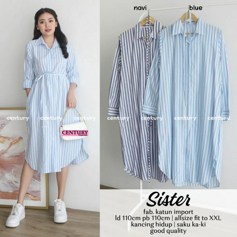 Baju Atasan Fab Katun Import Sister Tunik