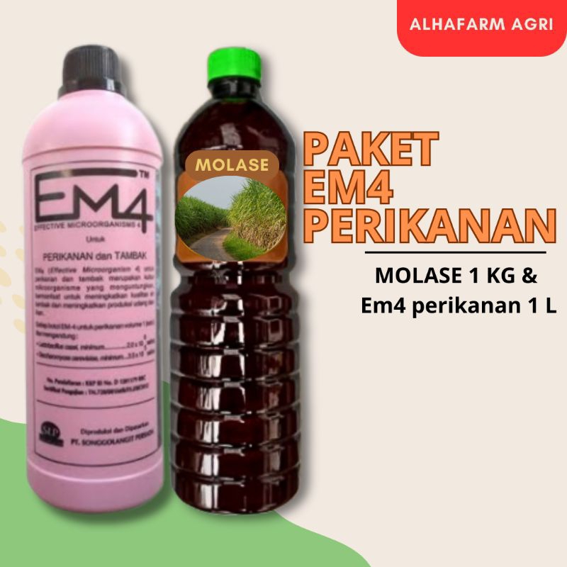 Paket Em4 Perikanan + Molase Em4 Pertanian Em4  Peternakan Original