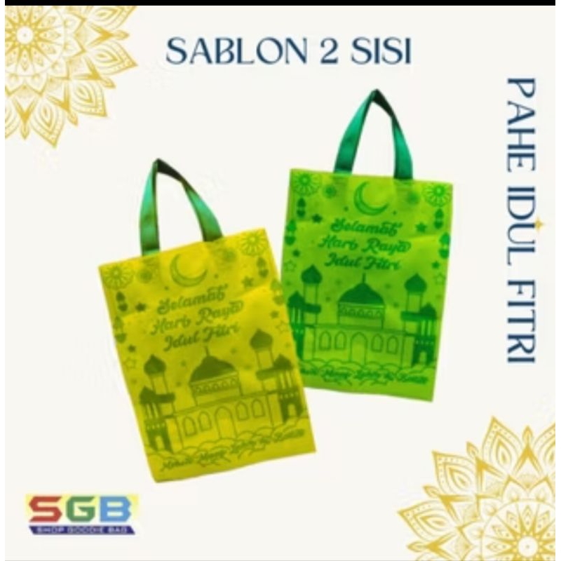 

PROMO 1 LUSIN ( 12 pc ) / 1 Kodi ( 20pcs ) Tas Spunbond Lebaran berbagai Ukuran (30X40X8, 38X45X8, 25x35x8, 20x25x8 ) - Spunbond Lebaran