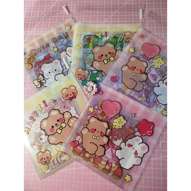 

sticker random isi 5 Pcs Sticker Deco Aesthetic waterproof Stiker kartun korean anti Air