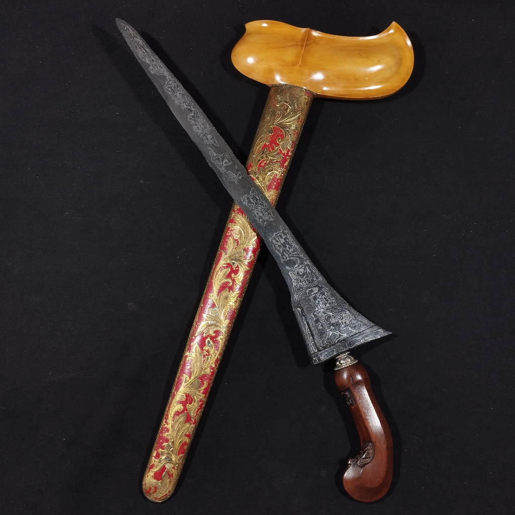 Keris Dhapur Kebo Lajer Pamor Bendo Segodo Tangguh Pajajaran