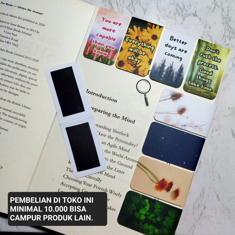 

Motivation magnetic bookmark/ pembatas buku magnetik motivasi