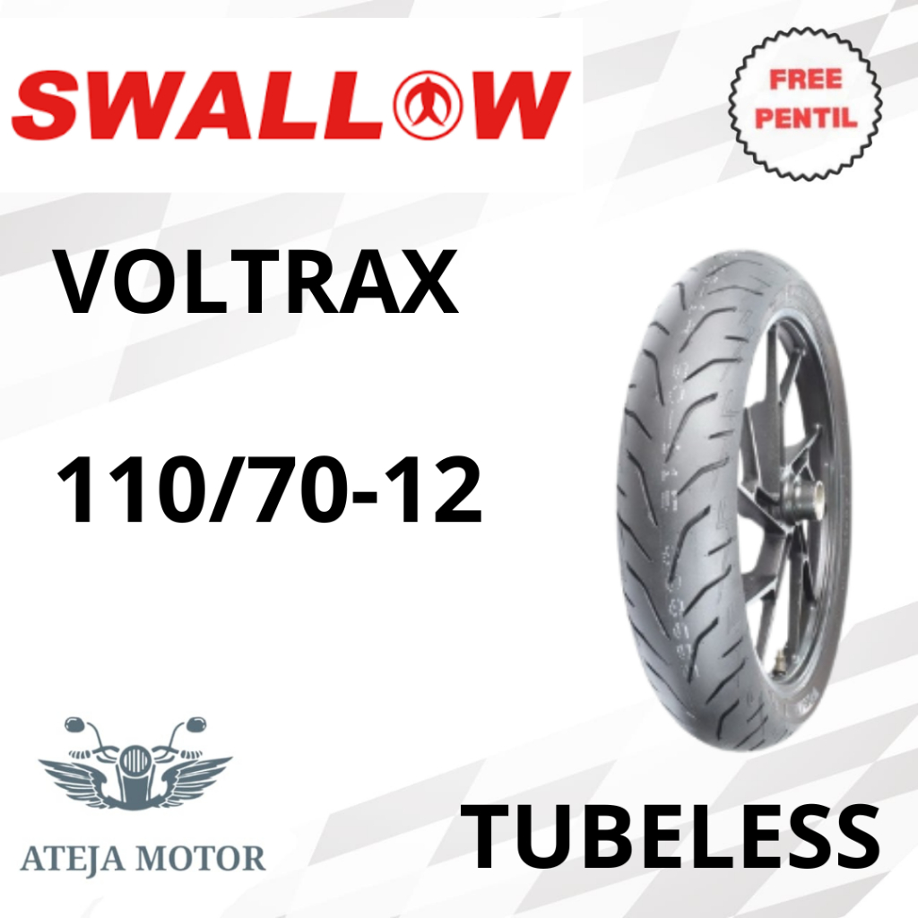 Ban Ring 12 Ban Swallow Voltrax 110/70-12 Ban Tubeless Ring 12 Ban Motor Matic Ban Motor Ring 12