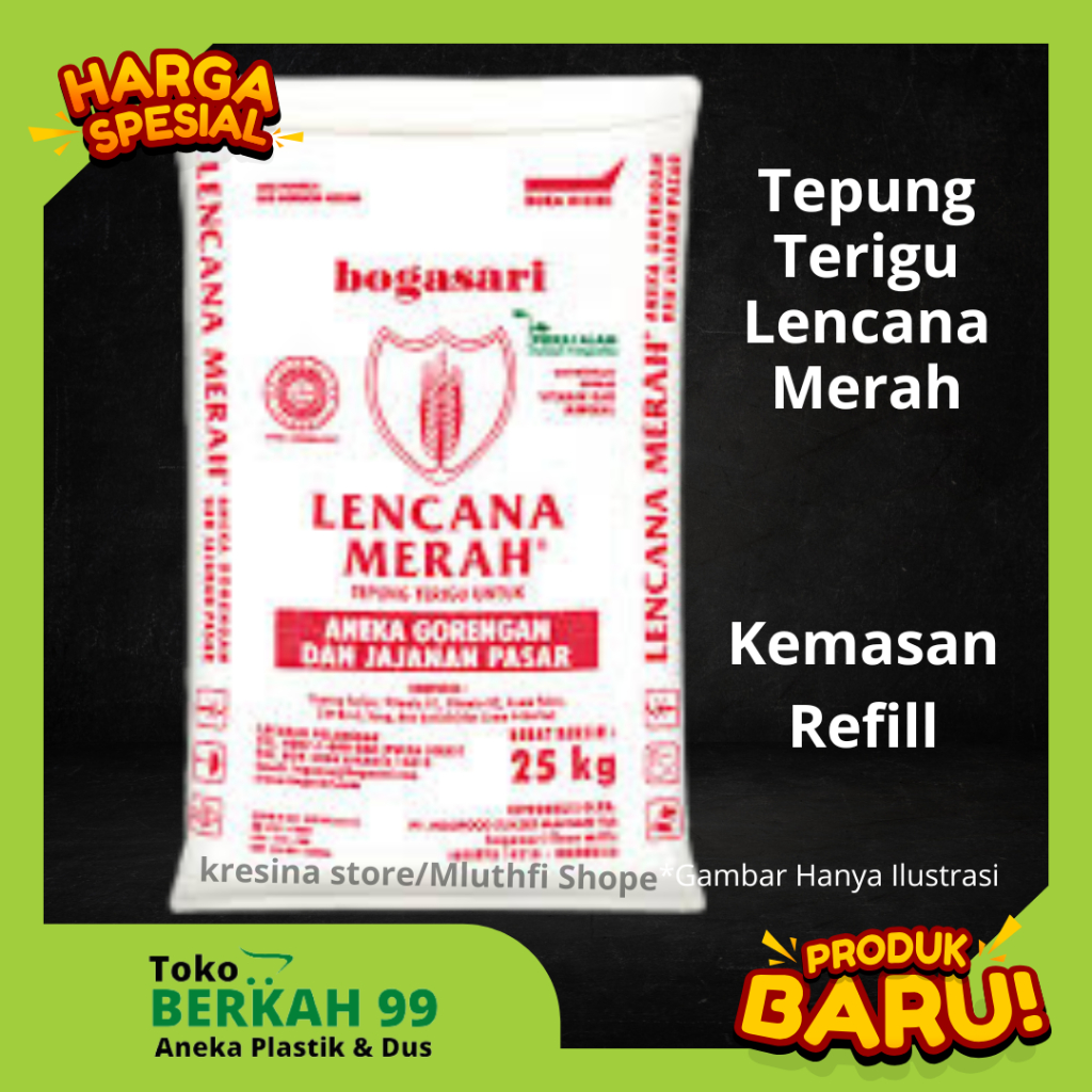 

Tepung Terigu Lencana Merah Refill untuk Gorengan/ Jajanan Pasar