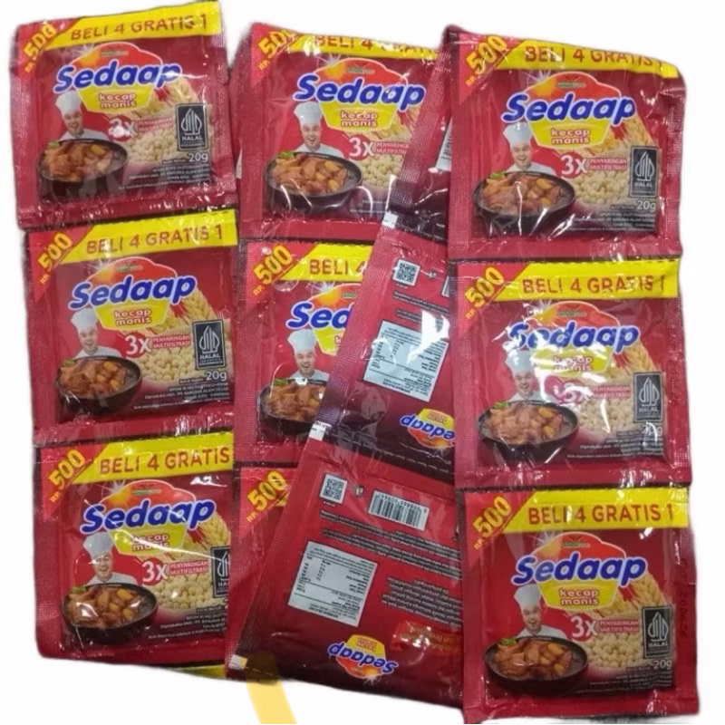 

[isi 48pcs] kecap sedaap renceng kemasan 500