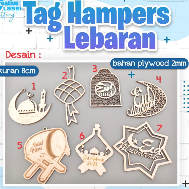 

tag / hangtag untuk parcel atau bingkisan lebaran