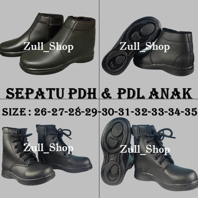 KODE N98A SEPATU PDL  PDH ANAK TERBARU RESLETING SEPATU PROFESI ANAK POLISI LORENG DAMKAR MURAH LAKI