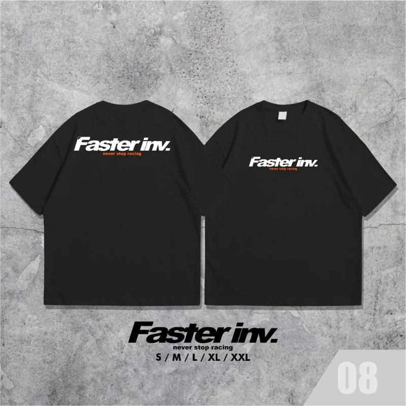 Arshanda T-Shirt Black Faster.Inv 08 S-XXL