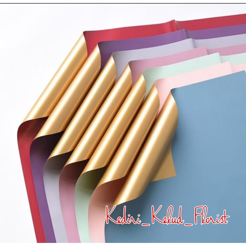 

Kertas Buket Varian 2 Flower Wrapping Paper Bi Coulor Gold Cellophane Part 7 Free Packing