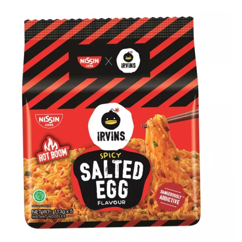 

Nissin Irvins Instant Noodle Salted Egg Spicy Flavour