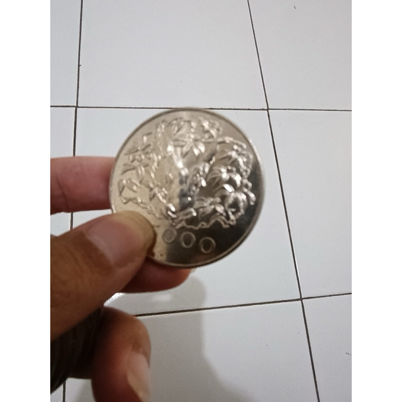 koin perak orang utan wwf 1974