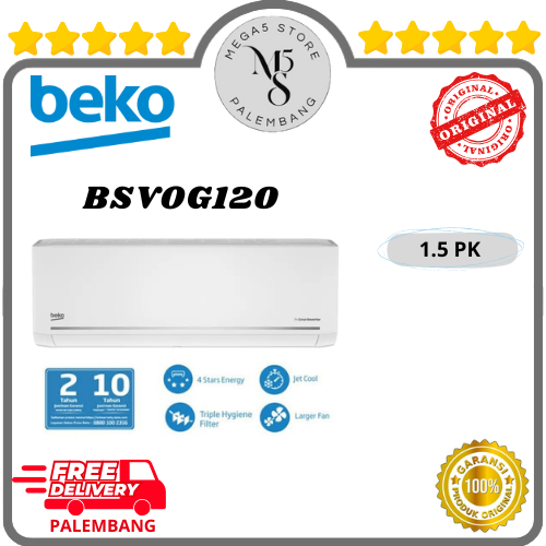 AC BEKO Inverter 1.5PK - BGVOG120 Pendingin Ruangan