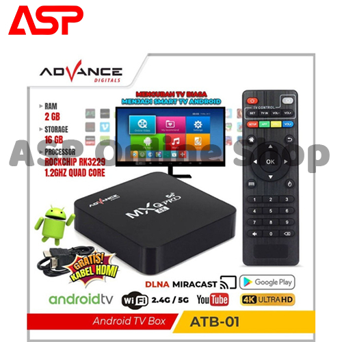 ADVANCE ATB 01 Android TV Box Smart Digital Online TV Box