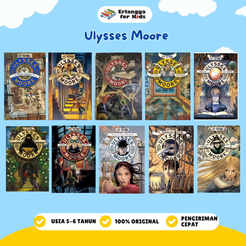 [Erlangga] Buku Fiksi Anak: Ulysses moore - Seri Ulysses moore