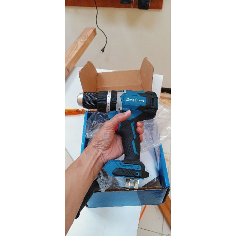 bekas review impact drill bor cordless dongcheng dcjz03-13z torsi besar 120 nm