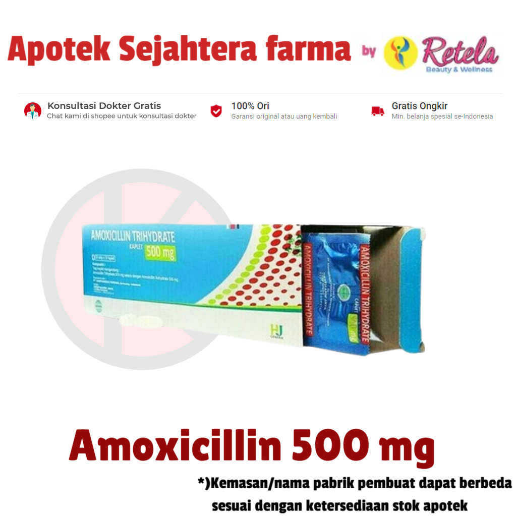 Amoxicillin 500 mg 10 Tablet