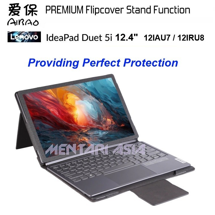 Flipcover Lenovo Ideapad Duet 5 12.4" 12IAU7 12IRU8 - AIBAO PREMIUM Flipcover STAND FUNCTION