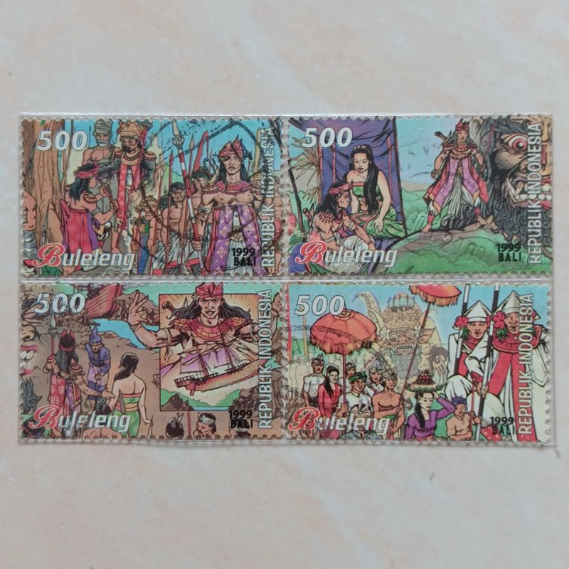 

(AC) Perangko Indonesia 1999 Cerita Rakyat Seri 2 - Buleleng Set 4 pcs Used