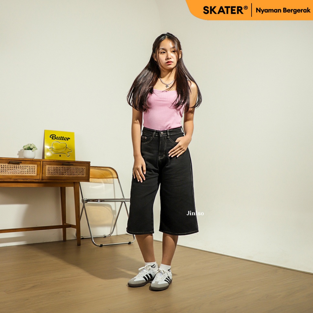 JINISO - Jorts Baggy Short Jeans 300 SKATER