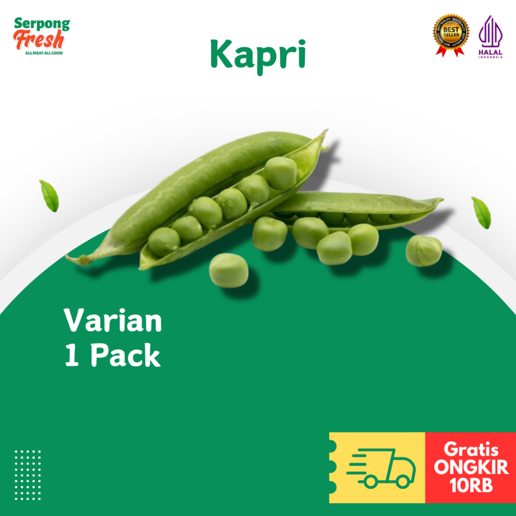 

Kapri Kacang Polong Hijau Ijo FRESH 1 pack Sayuran Segar