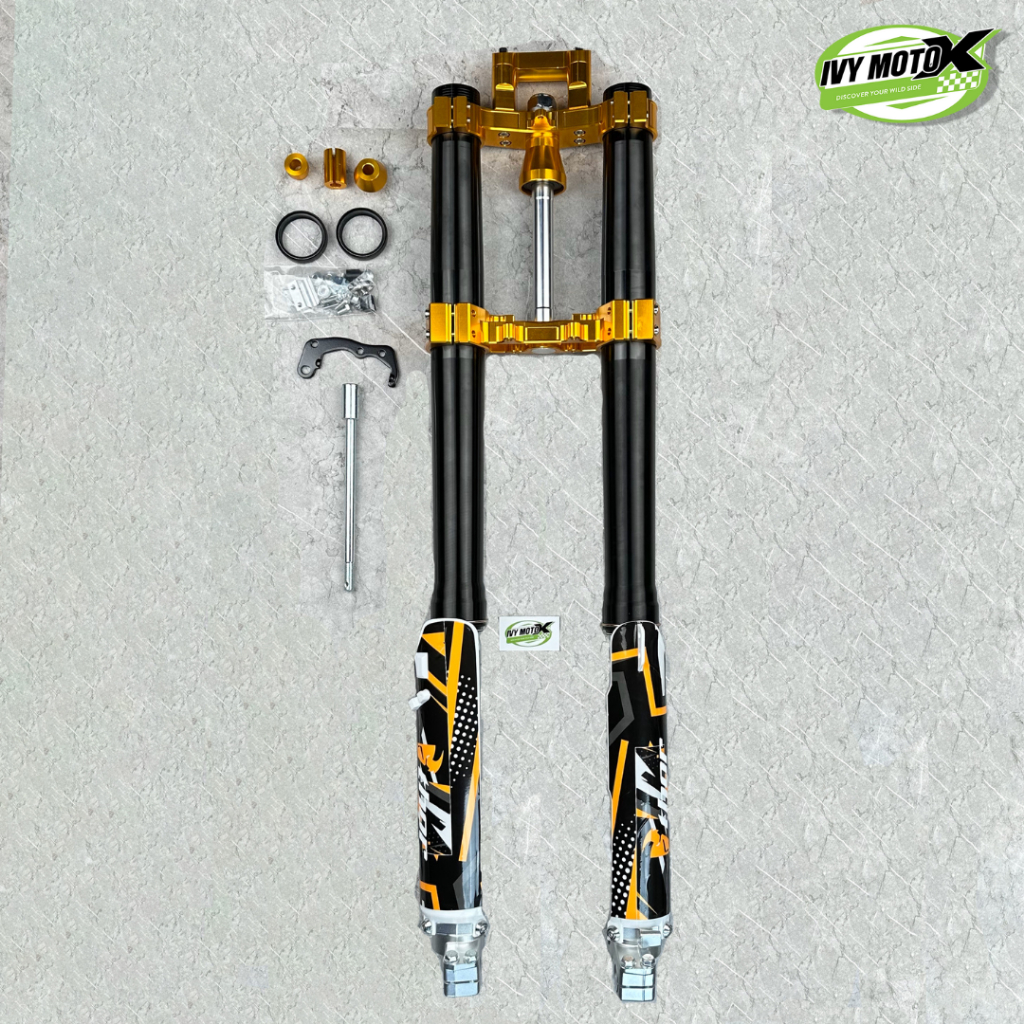 Shock Depan Upside Down USD Real Jump Trail KLX 150 Single Riser 02 THOR