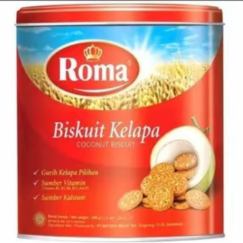 

Biskuit ROMA Kelapa Kaleng 345g