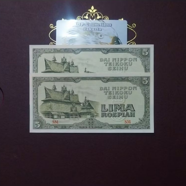 Uang kuno 5 rupiah dai nippon