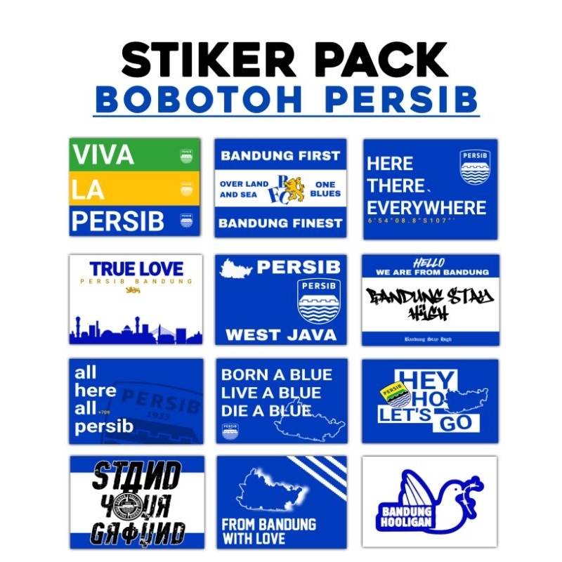 

STIKER PACK BOBOTOH PERSIB VOLT 1