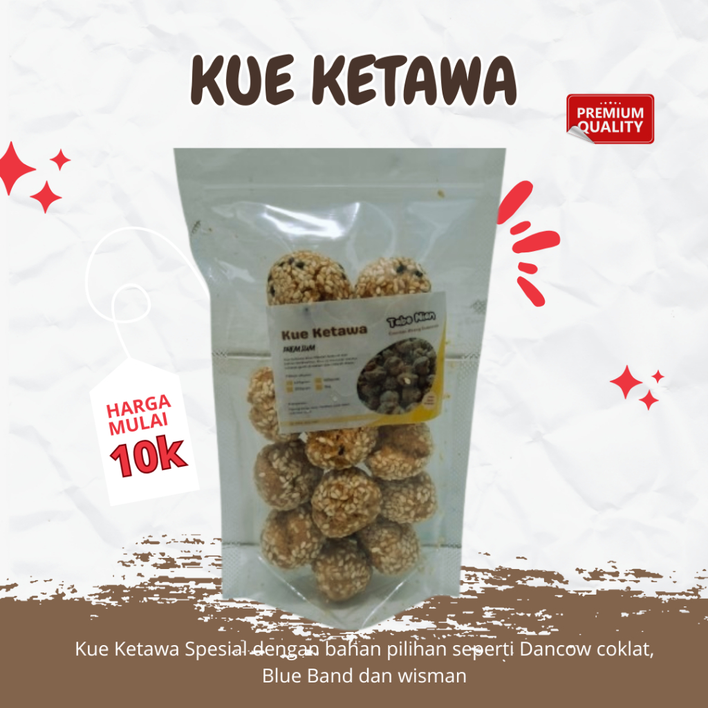 

Kue Ketawa Spesial Ukuran Sedang Dengan Bahan Premium Aroma Wisman