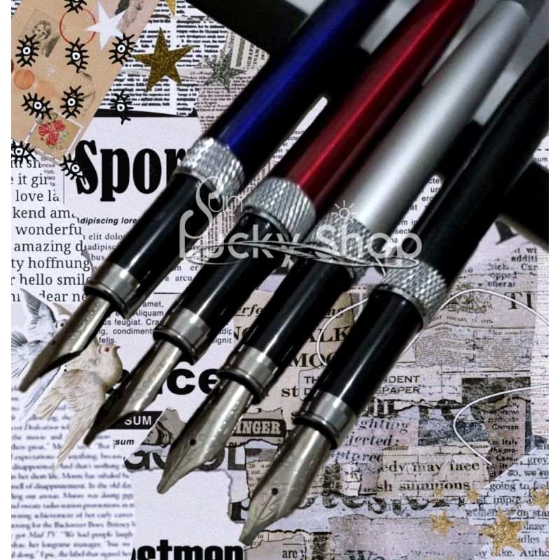 

Pulpen Custom (A-FTA8) MB Pen Fountain Nib 1,5mm Pen Calligraphy Stainless Steel | Pena Tinta Custom Souvenir