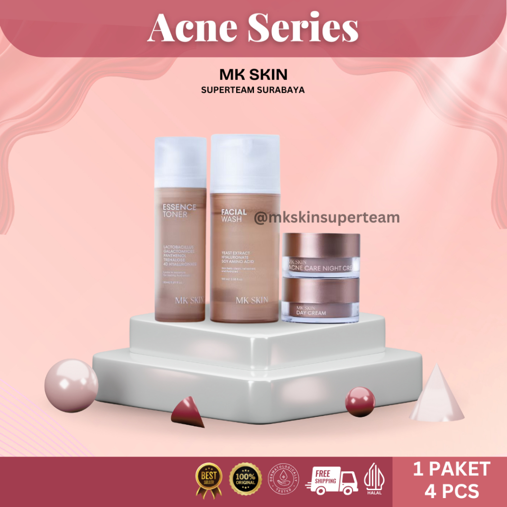 MK SKIN PAKET WAJAH ACNE JERAWAT BY MAHARANI KEMALA MS GLOW