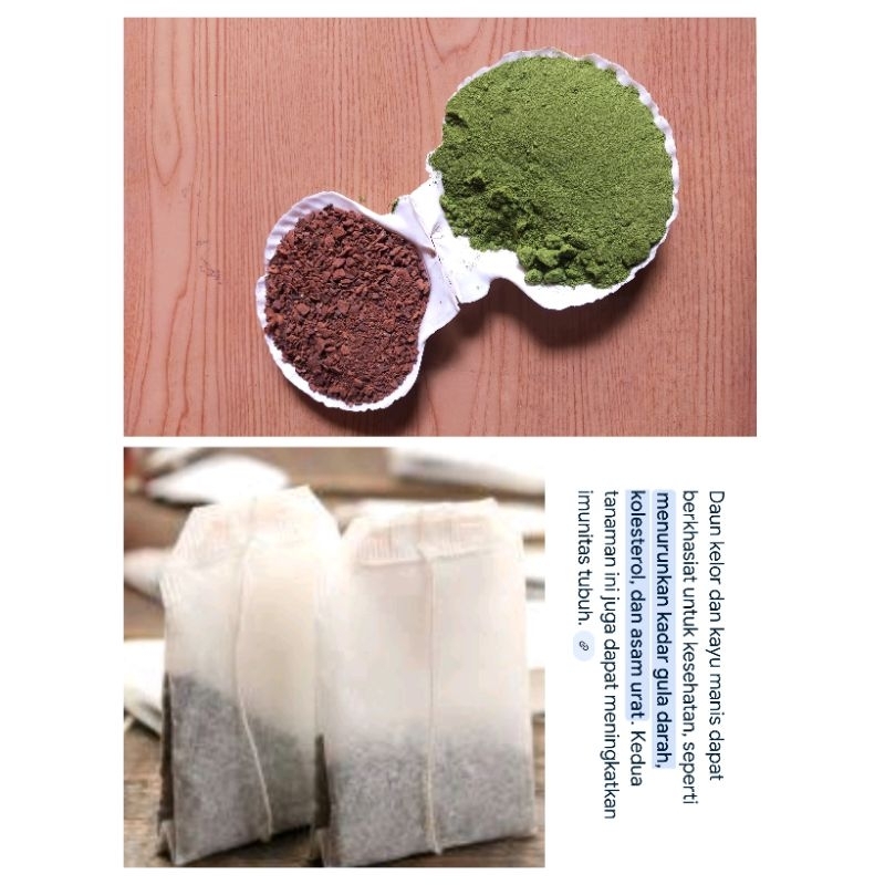 

Teh kelor kayumanis 10pcs Penurun kolesterol dll