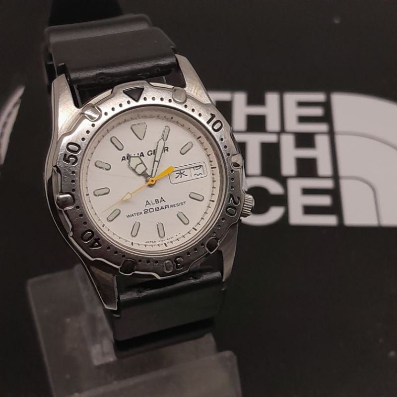 Jam tangan Alba aqua gear V733 6A11 Diver vintage watch