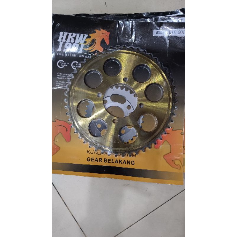 HKW GEAR BLK RXK 60T  GEAR BELAKANG HKW UNTUK MOTOR RX- KING FORCE1 JUP Z
