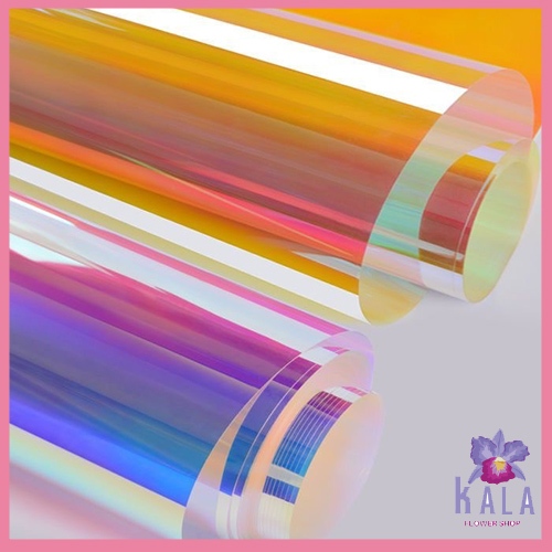 

Flower Wrapping Paper Hologram Pattern Kertas Buket Motif Hologram Transparent KB6045