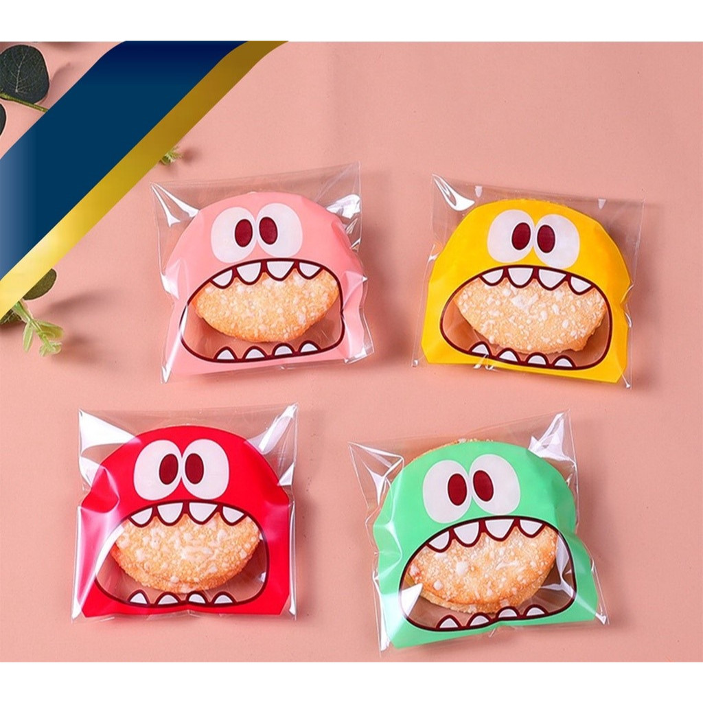 

AM 100 PCS 7X7 10X10 COOKIES BAG / PLASTIK KUE KERING / KEMASAN KUE LUCU