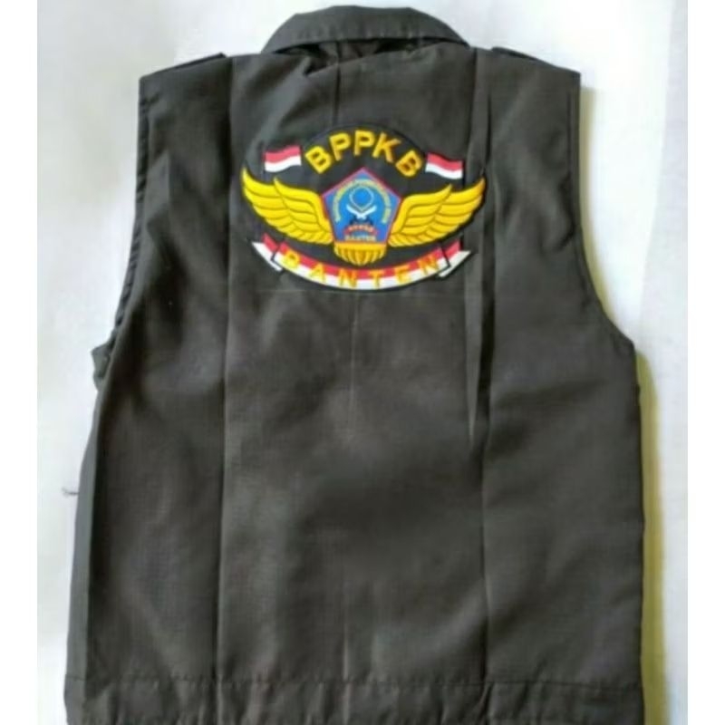 bordir depan belakang Rompi BPPKB Banten rompi kerja BPPKB Banten rompi seragam BPPKb Banten