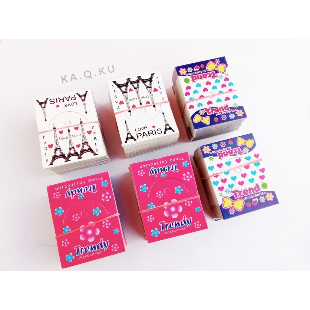 

Hang Tag Label 1 Pack Kertas Gantungan Aksesoris Penjepit Plastik Trendy