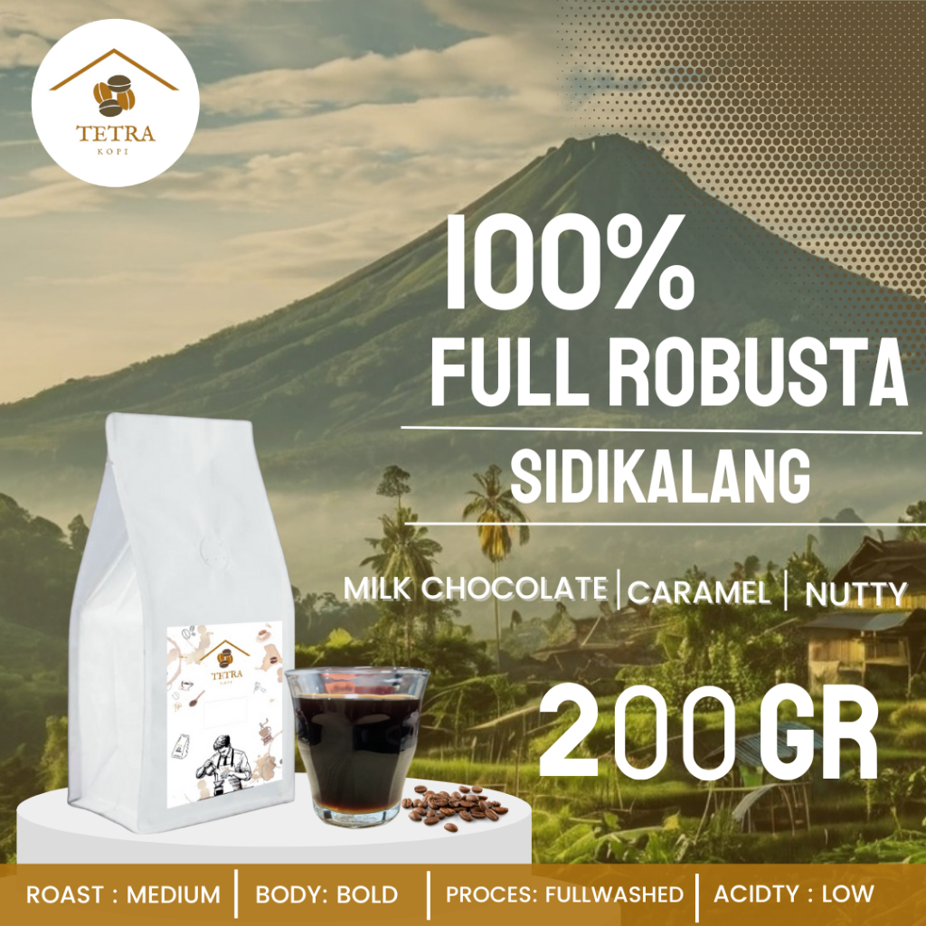 

Tetra Kopi Kopi Robusta Sidikalang - 200gr