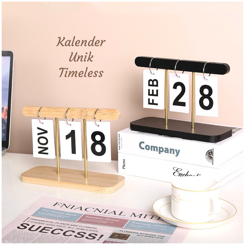 

Pajangan Kalender Unik Kayu TIMELESS Model Gantung tanpa batas cocok utk kado hadiah dekorasi rumah homedecor pajangan hiasan